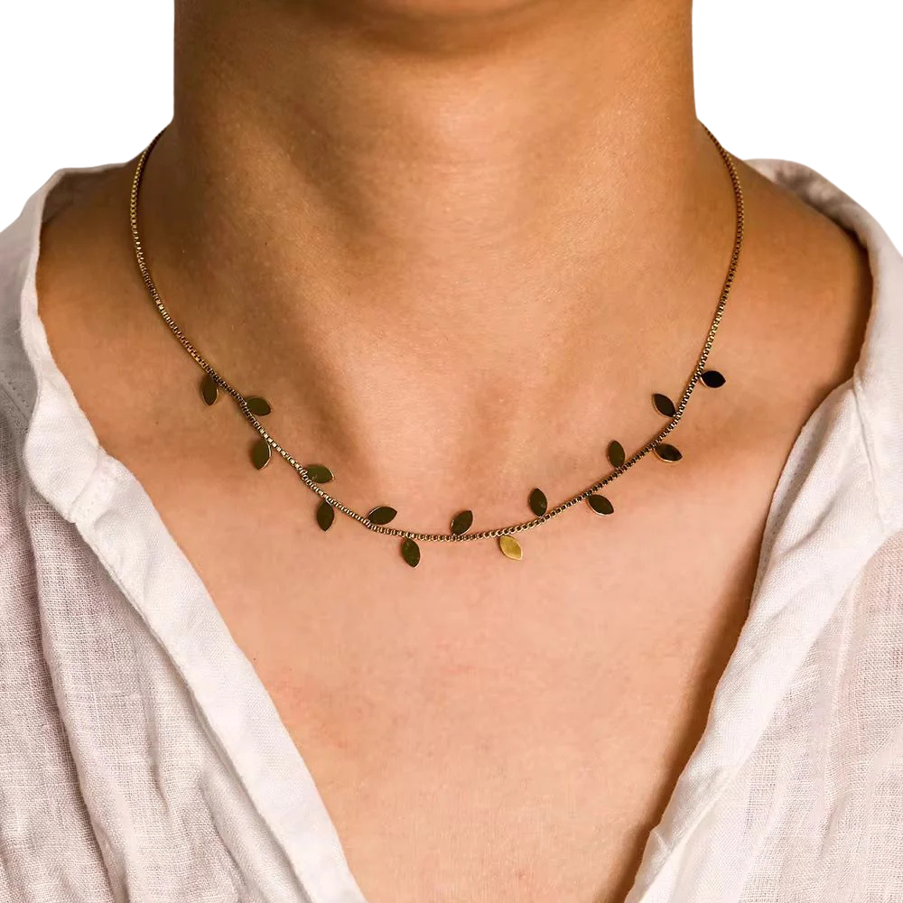 Leaf Flower Necklace